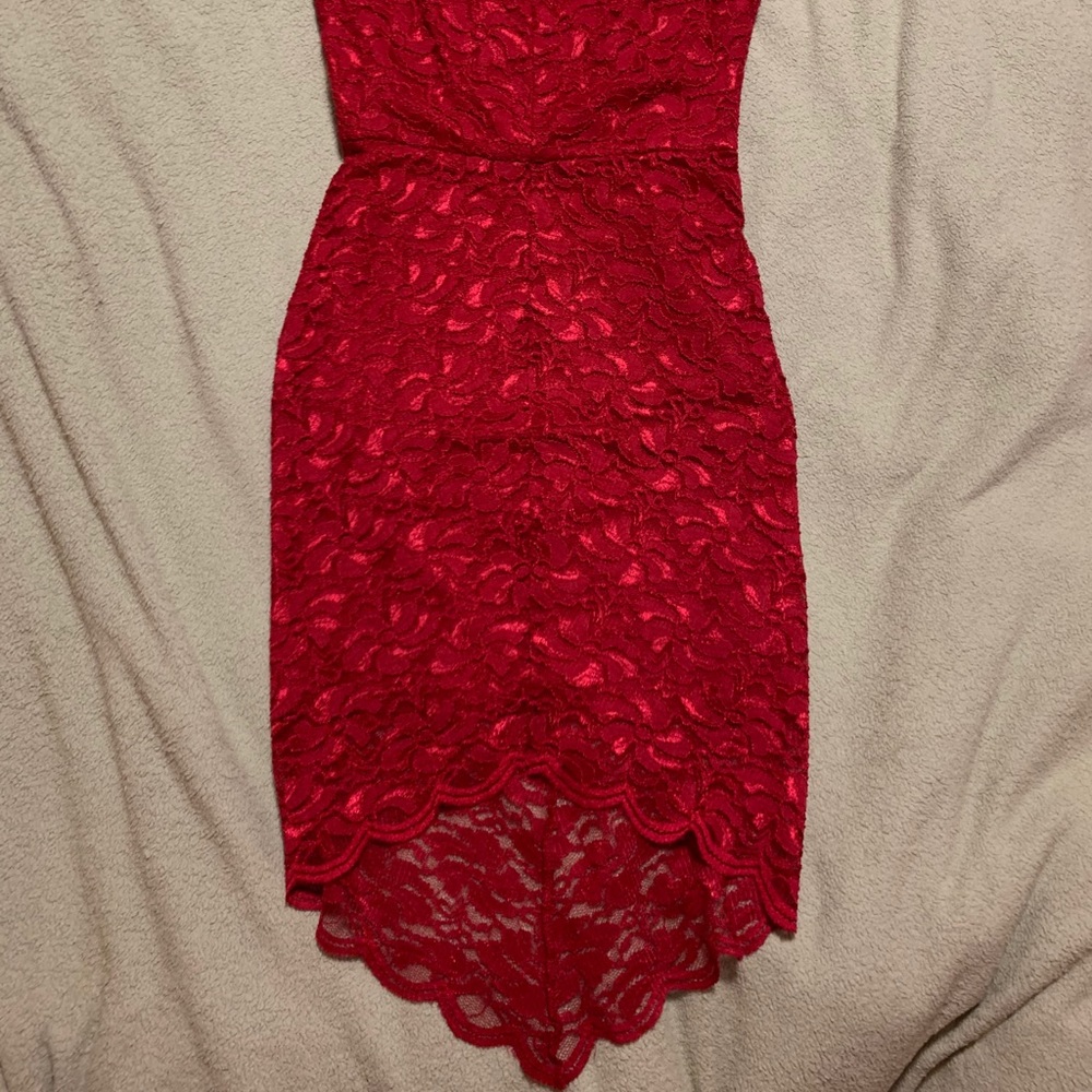 Red Lace Dress - Picture 7 of 8